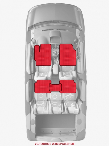 ЭВА коврики «Queen Lux» стандарт для Tesla Model X