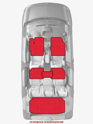 ЭВА коврики «Queen Lux» комплект для Ford Telsar (2G)